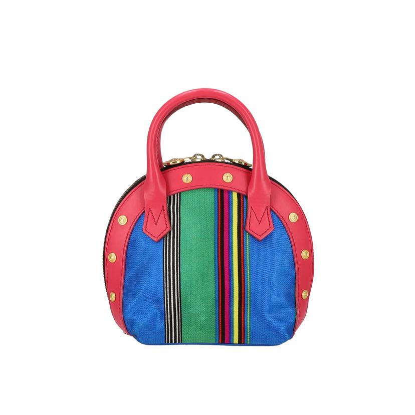 GIANNI VERSACE ジャンニヴェルサーチ/ストライプ/ミニハンドバッグ/マルチカラー//ABランク/18