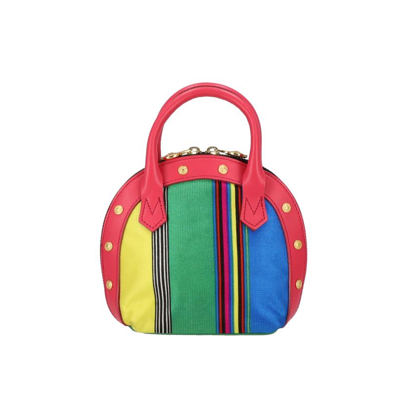 GIANNI VERSACE ジャンニヴェルサーチ/ストライプ/ミニハンドバッグ/マルチカラー//ABランク/18