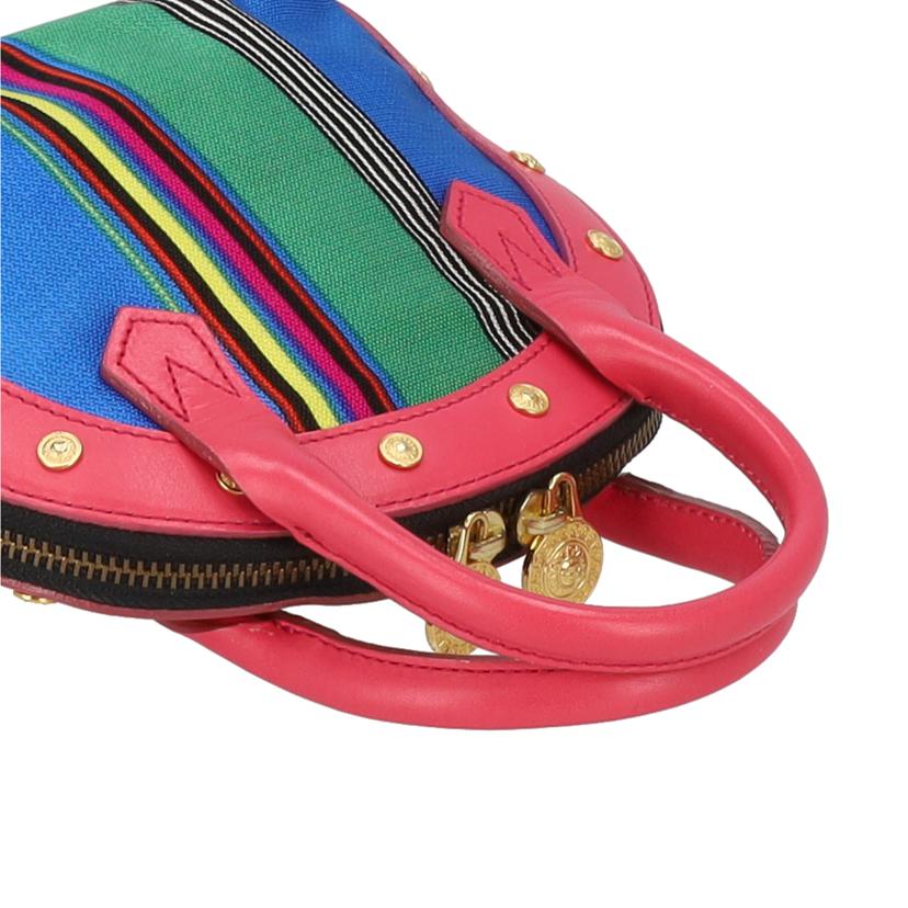 GIANNI VERSACE ジャンニヴェルサーチ/ストライプ/ミニハンドバッグ/マルチカラー//ABランク/18