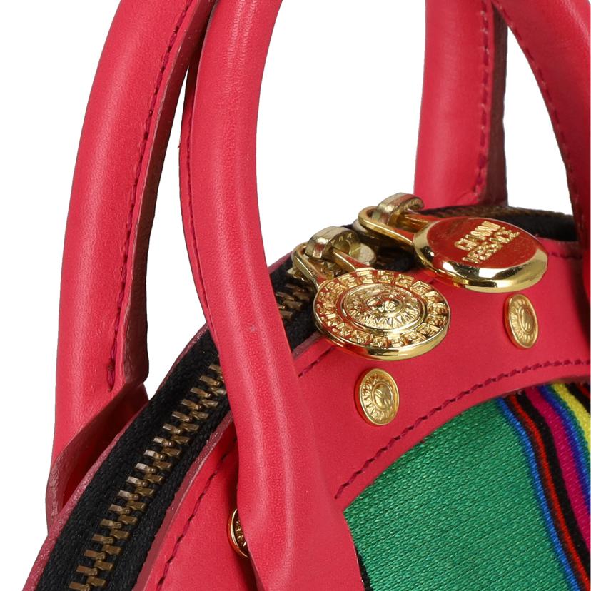 GIANNI VERSACE ジャンニヴェルサーチ/ストライプ/ミニハンドバッグ/マルチカラー//ABランク/18