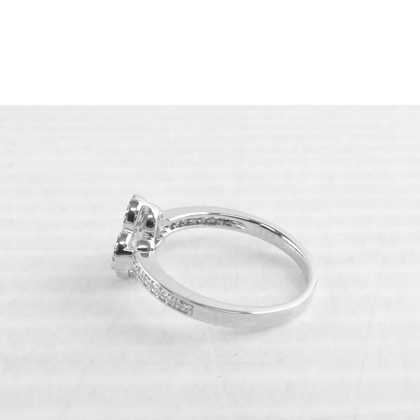 / K18WGダイヤリング0.55ct//ABランク/64