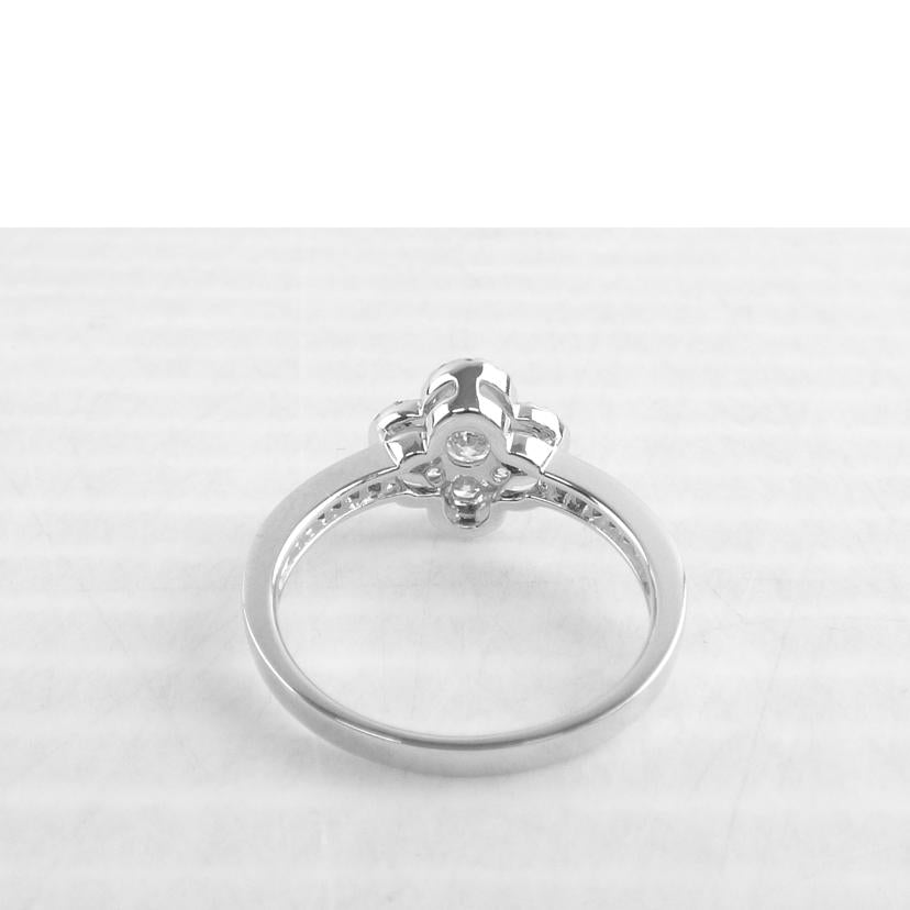 / K18WGダイヤリング0.55ct//ABランク/64