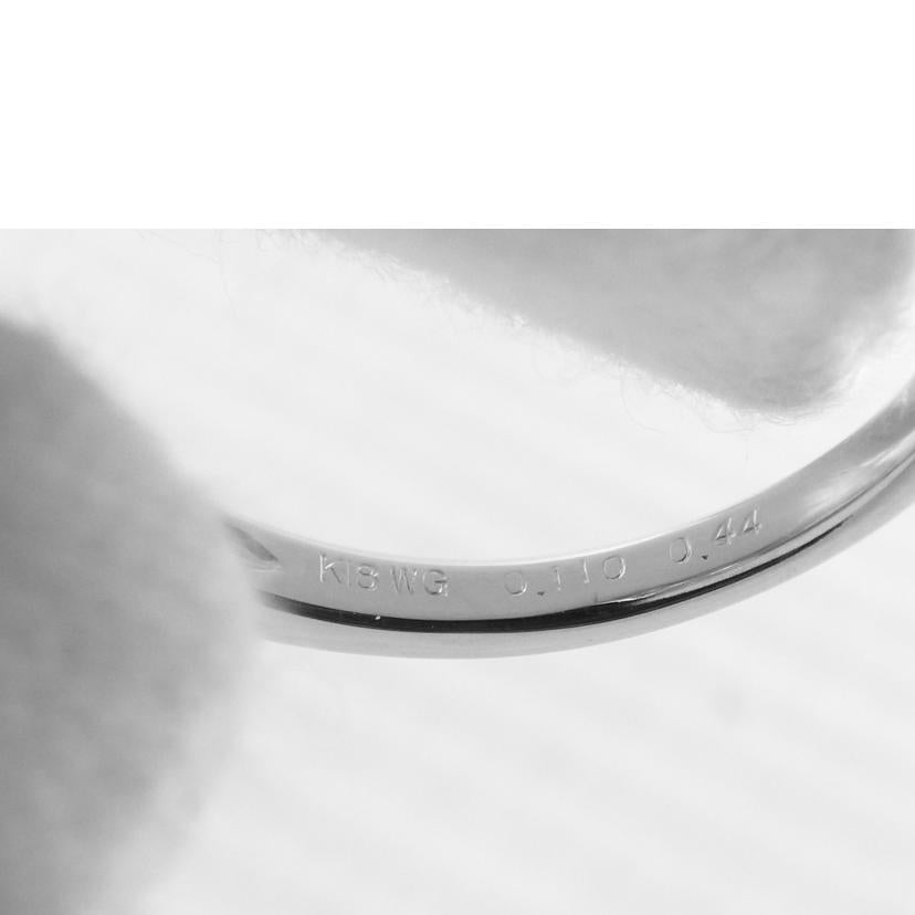 / K18WGダイヤリング0.55ct//ABランク/64