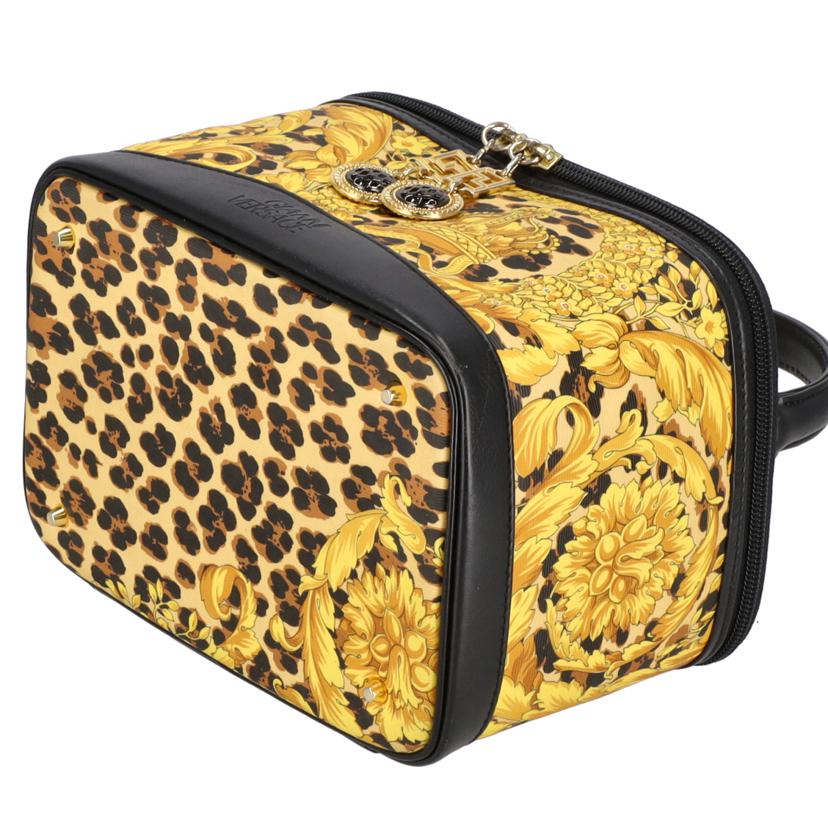 GIANNI VERSACE ジャンニヴェルサーチ /バニティバッグ/レオパード×ゴールド//ABランク/18