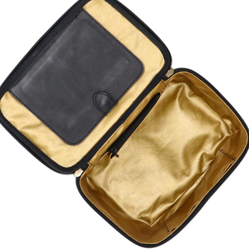 GIANNI VERSACE ジャンニヴェルサーチ /バニティバッグ/レオパード×ゴールド//ABランク/18