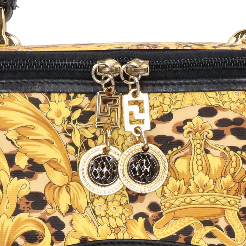 GIANNI VERSACE ジャンニヴェルサーチ /バニティバッグ/レオパード×ゴールド//ABランク/18