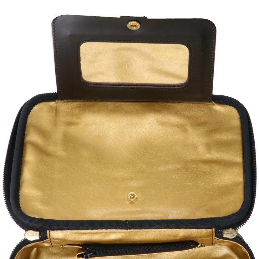 GIANNI VERSACE ジャンニヴェルサーチ /バニティバッグ/レオパード×ゴールド//ABランク/18