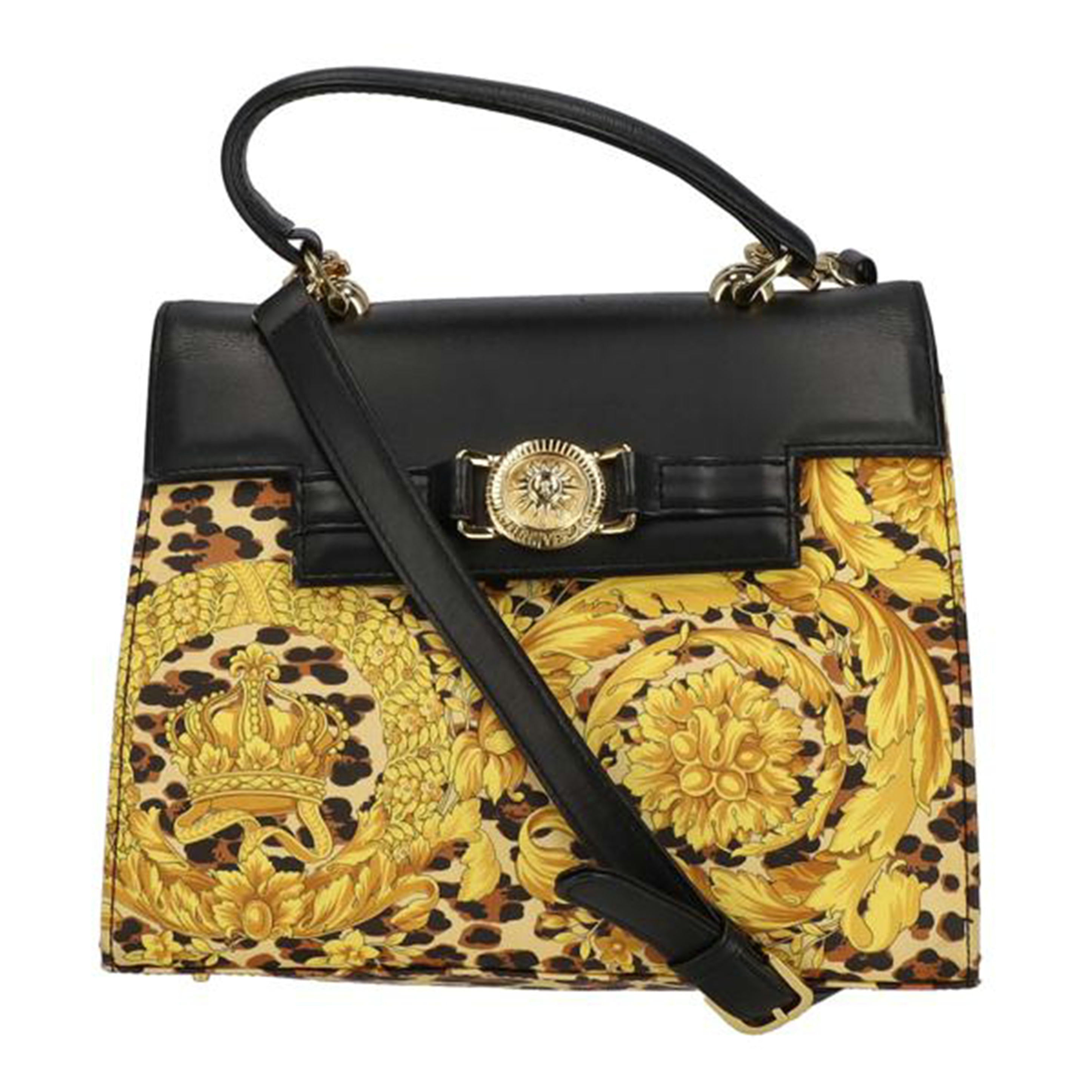 GIANNI VERSACE ジャンニヴェルサーチ/2WAYショルダーバッグ/レオパード柄//ABランク/18