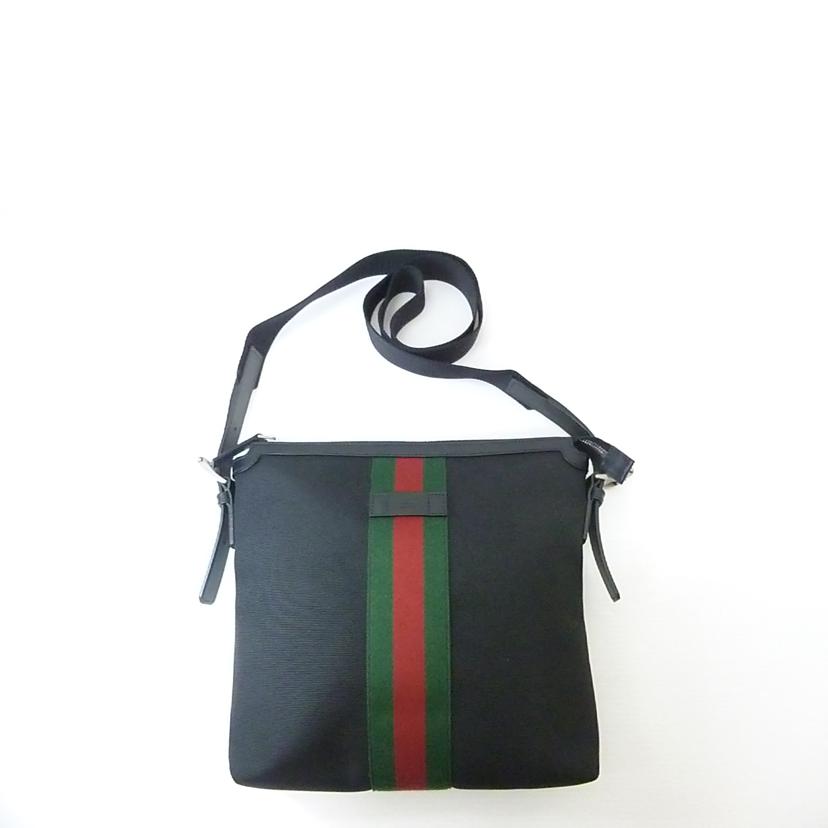 GUCCI グッチ/シェリーラインキャンバスレザーショルダーバッグ/631199//527***/ABランク/88