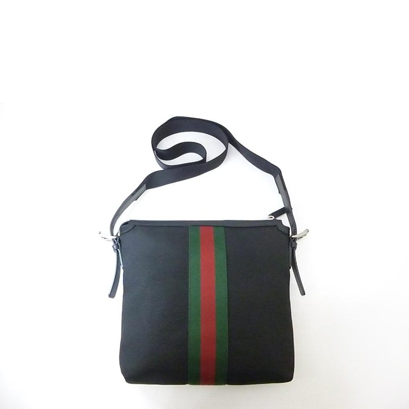 GUCCI グッチ/シェリーラインキャンバスレザーショルダーバッグ/631199//527***/ABランク/88