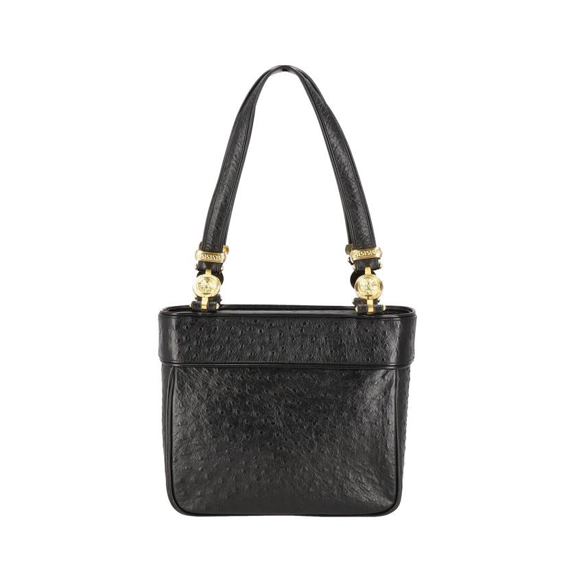 GIANNI VERSACE ジャンニヴェルサーチ/ゴールド金具/ハンドバッグ/ブラック//Aランク/18