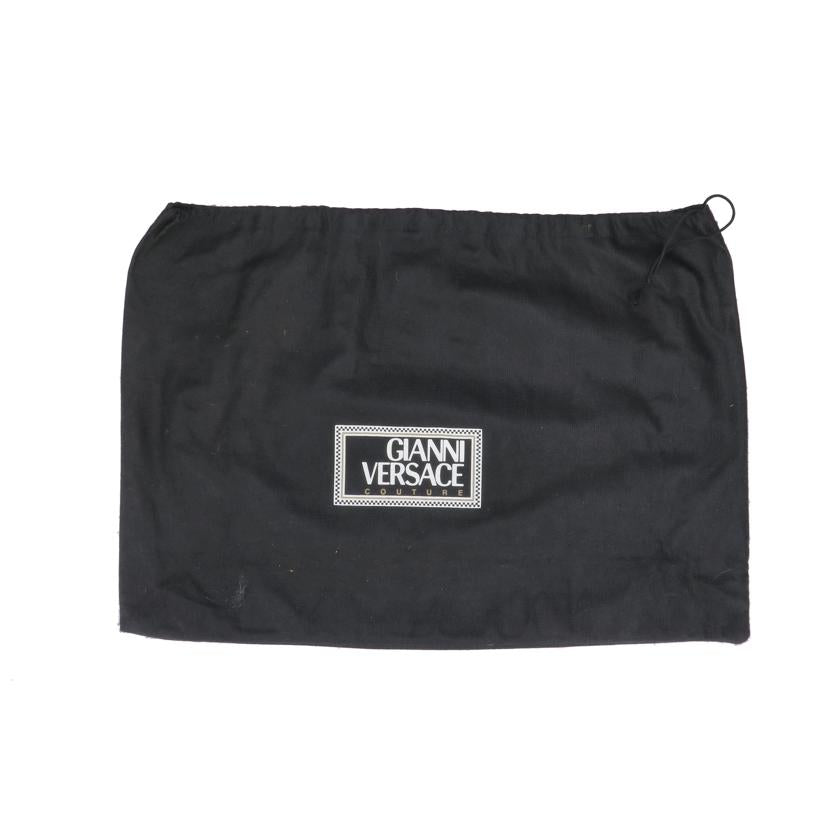 GIANNI VERSACE ジャンニヴェルサーチ/ゴールド金具/ハンドバッグ/ブラック//Aランク/18
