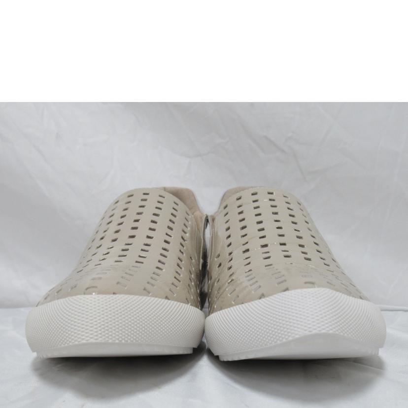 MANA/レディーススニーカー/スリッポンパンチング エナメル/ベージュ/556013-10//SAランク/63