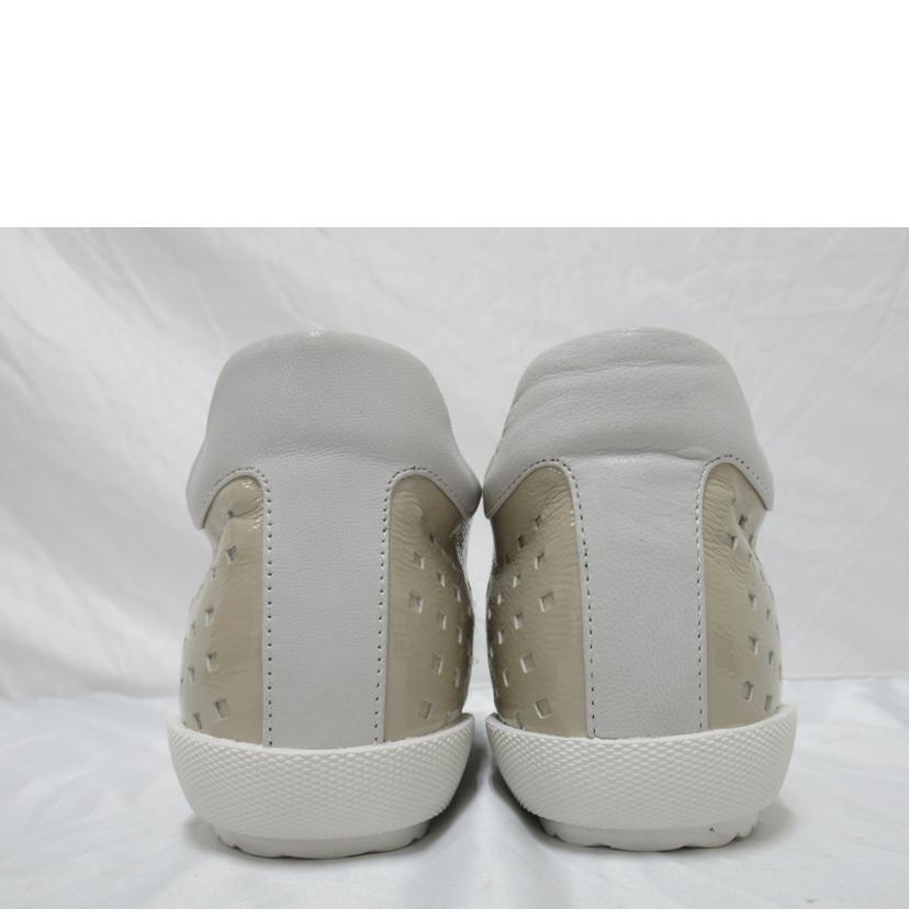 MANA/レディーススニーカー/スリッポンパンチング エナメル/ベージュ/556013-10//SAランク/63