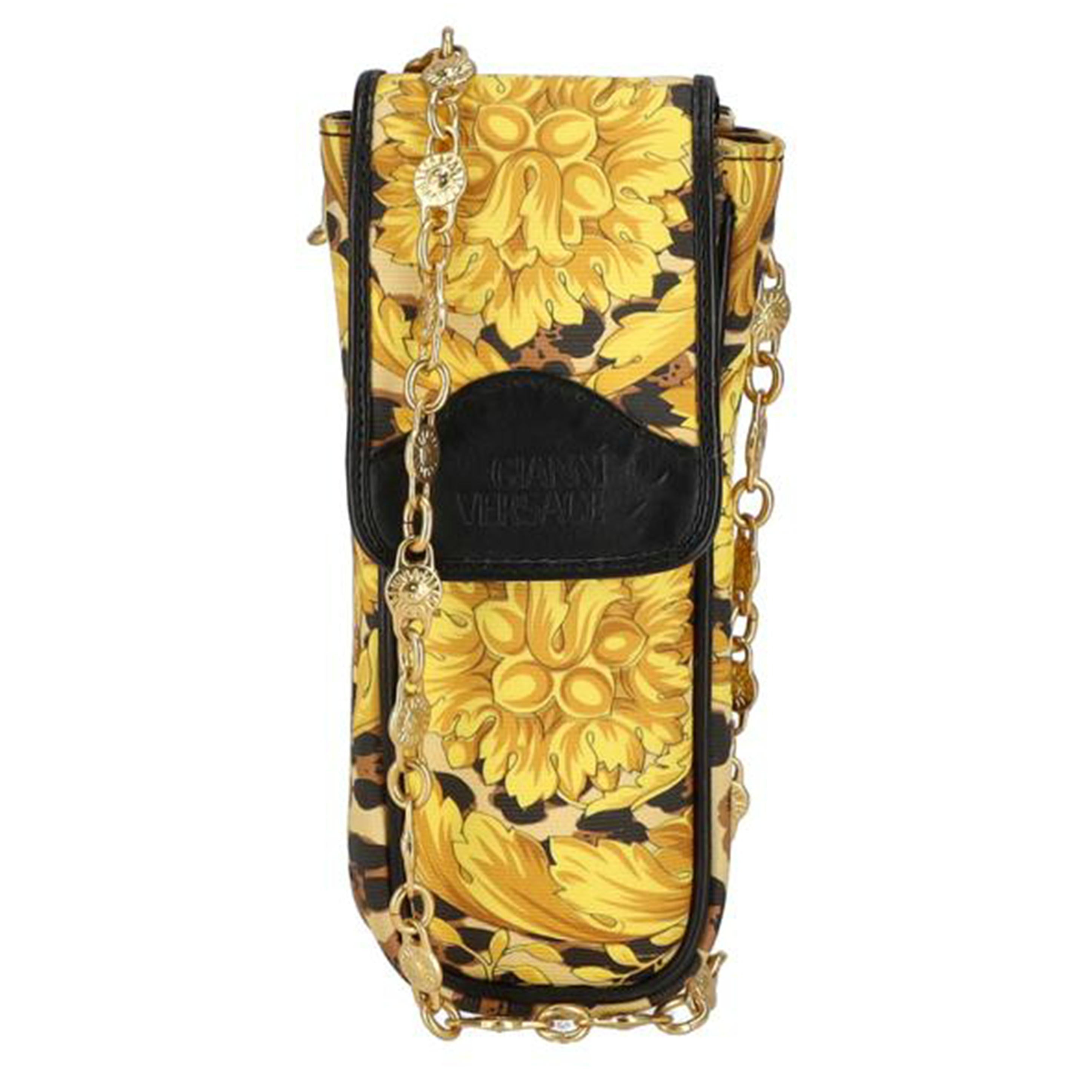 GIANNI VERSACE ジャンニヴェルサーチ/携帯ショルダーバッグ/レオパード柄//ABランク/18