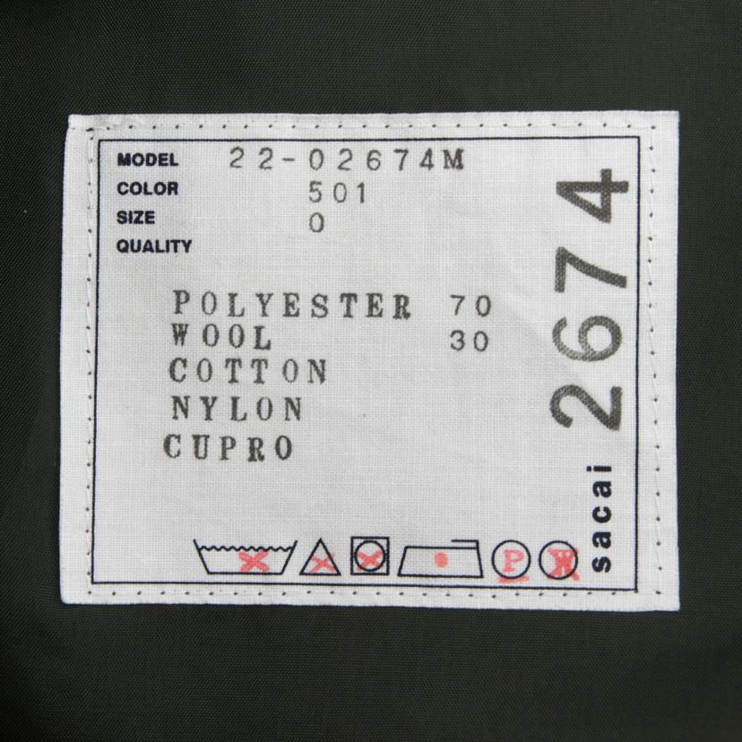 sacai sacai/sacai sacai SUITINGパンツ22SS//ABランク/82