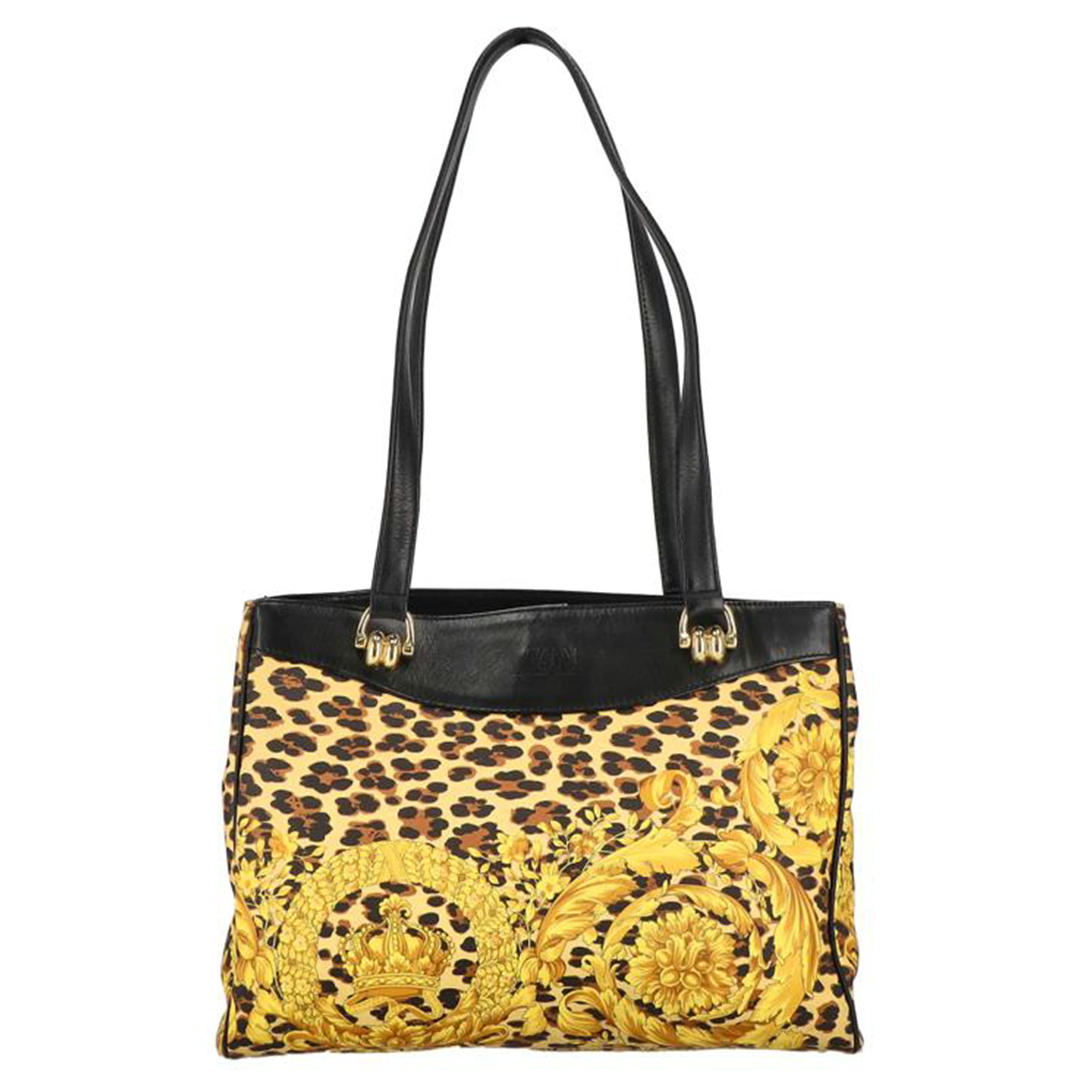 GIANNI VERSACE ジャンニヴェルサーチ/トートバッグ/レオパード柄//Bランク/18