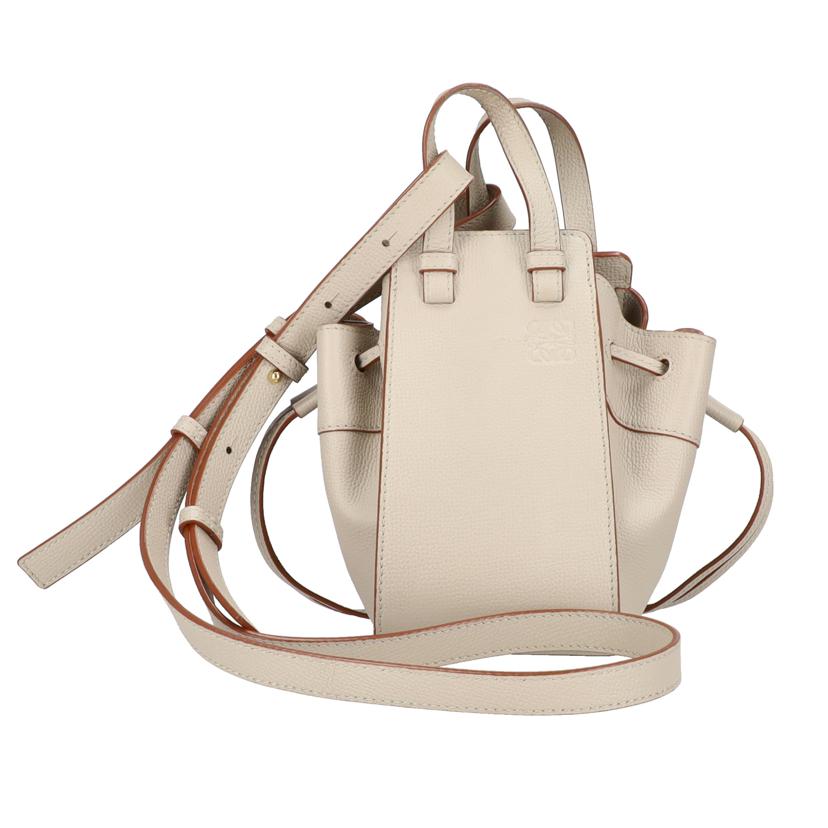 LOEWE ロエベ/ハンモックミニ2WAYショルダーバッグ/ベージュ系/314.30.V07//052***/ABランク/18