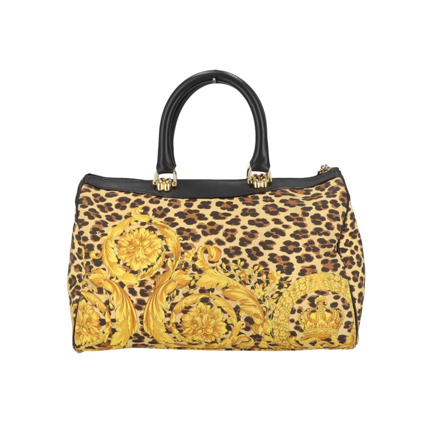 GIANNIVERSACE ジャンニヴェルサーチ /ボストンバッグ/ハンドバッグ/レオパード柄//ABランク/18