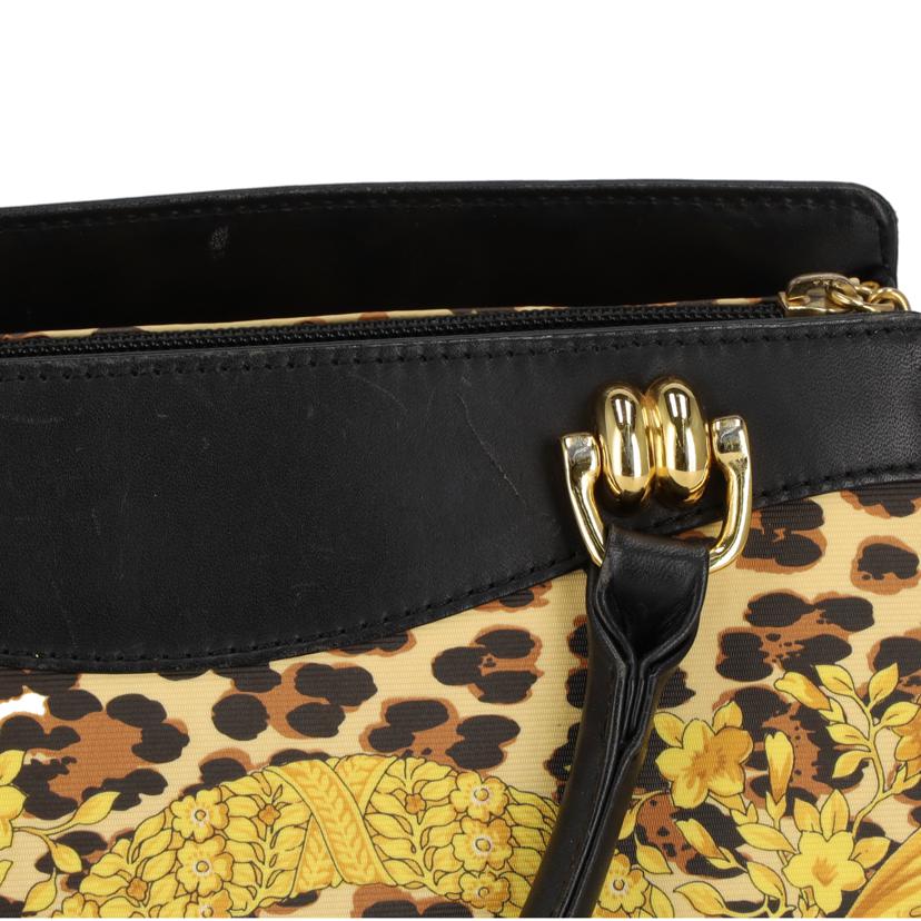 GIANNI VERSACE ジャンニヴェルサーチ/ハンドバッグ/レオパード柄//ABランク/18