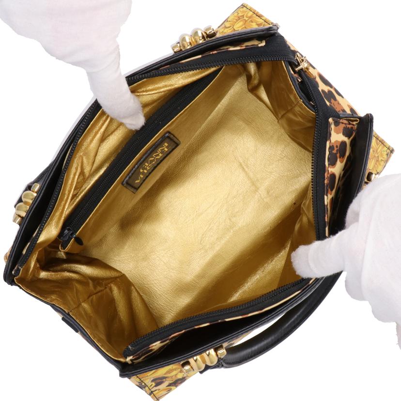 GIANNI VERSACE ジャンニヴェルサーチ/ハンドバッグ/レオパード柄//ABランク/18
