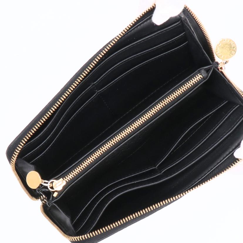 STELLA McCARTNEY ステラマッカートニー/ロゴ/ラウンドファスナー長財布/ブラック/700251WP0057//Aランク/18