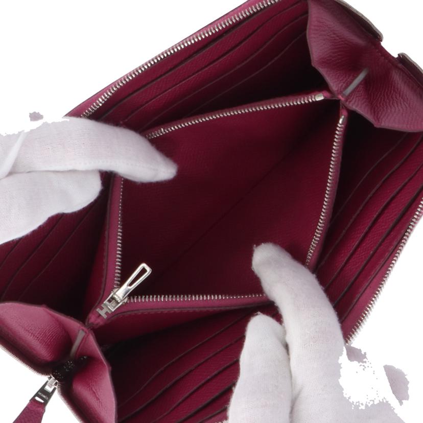 HERMES エルメス/アザップロングオールレザー/エプソン/ローズハープル//□P刻******/ABランク/18