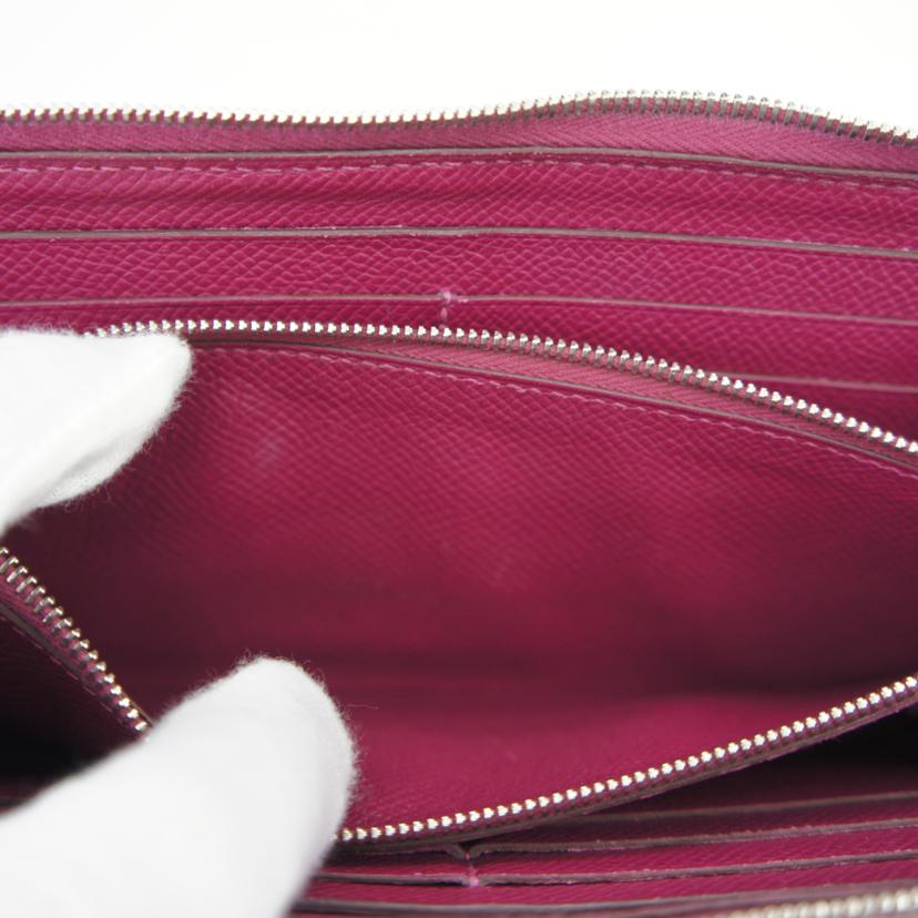 HERMES エルメス/アザップロングオールレザー/エプソン/ローズハープル//□P刻******/ABランク/18