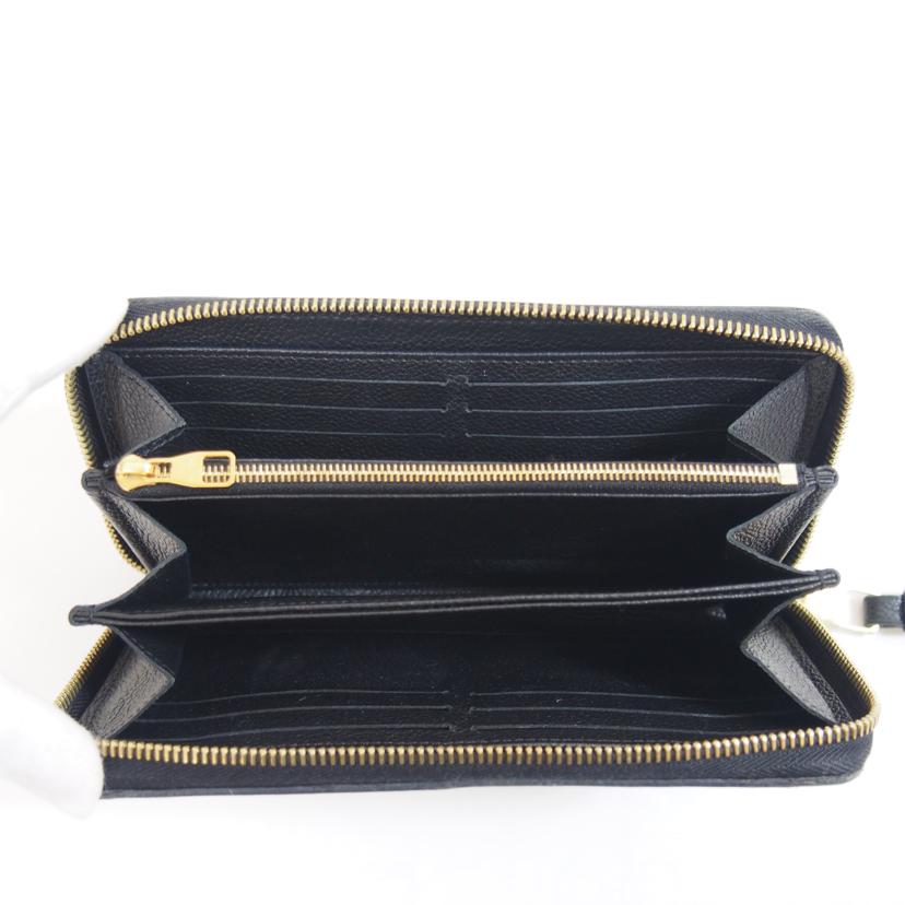 LOUIS VUITTON ルイヴィトン/ジッピー・ウォレット ブラック ベージュ/ モノグラム・アンプラント/M80481//RFI*/BCランク/71