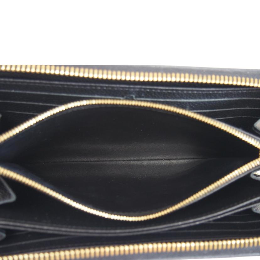 LOUIS VUITTON ルイヴィトン/ジッピー・ウォレット ブラック ベージュ/ モノグラム・アンプラント/M80481//RFI*/BCランク/71