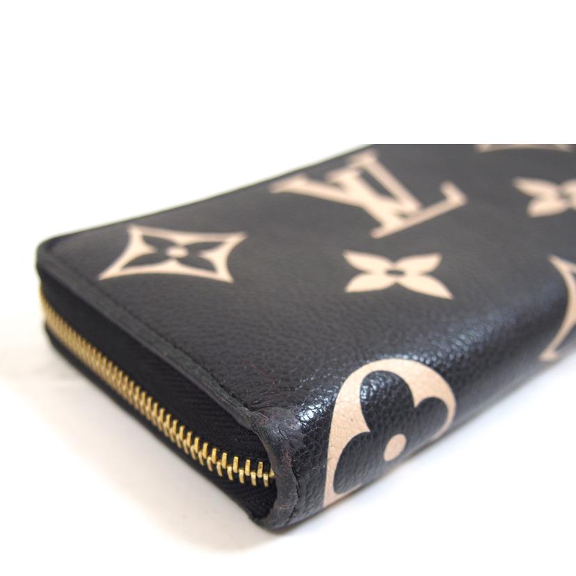 LOUIS VUITTON ルイヴィトン/ジッピー・ウォレット ブラック ベージュ/ モノグラム・アンプラント/M80481//RFI*/BCランク/71