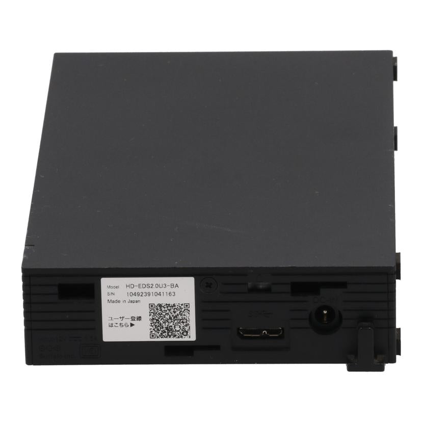 BUFFALO バッファロー /外付けHDD 2TB/HD-EDS2.0U3-BA//10492391041163/Bランク/01