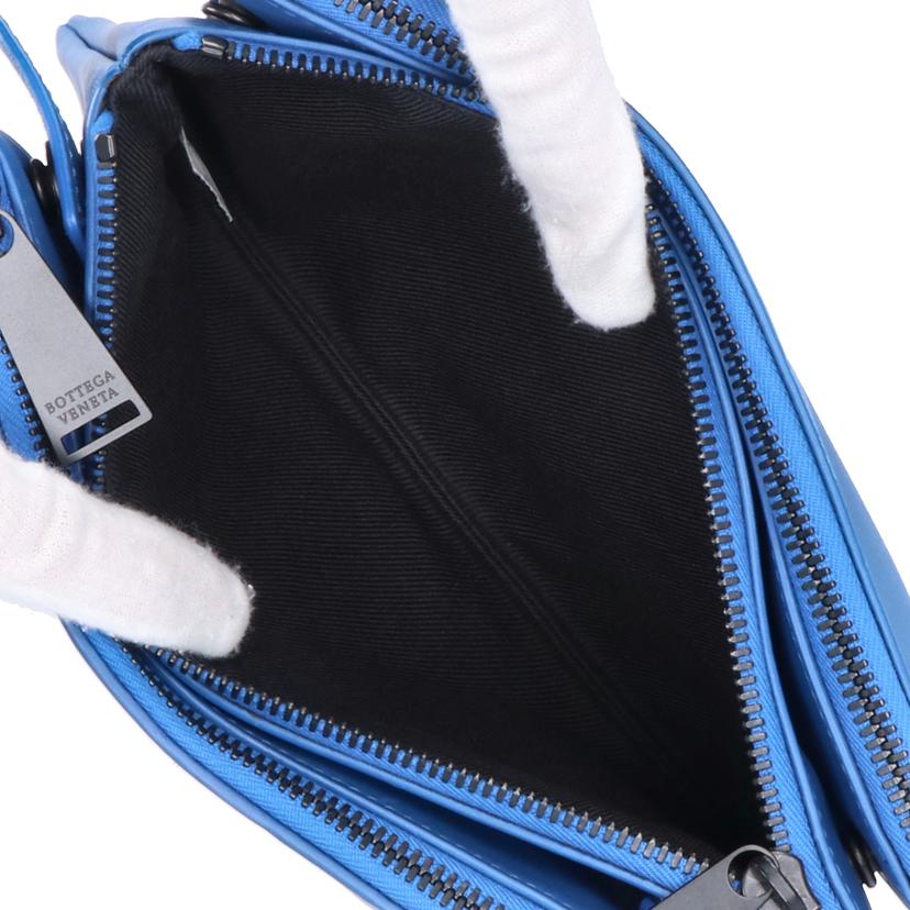 BOTTEGA VENETA ボッテガヴェネタ/イントレチャートミニメッセンジャーバッグ/ブルー/ 609692//B08*******/Aランク/18