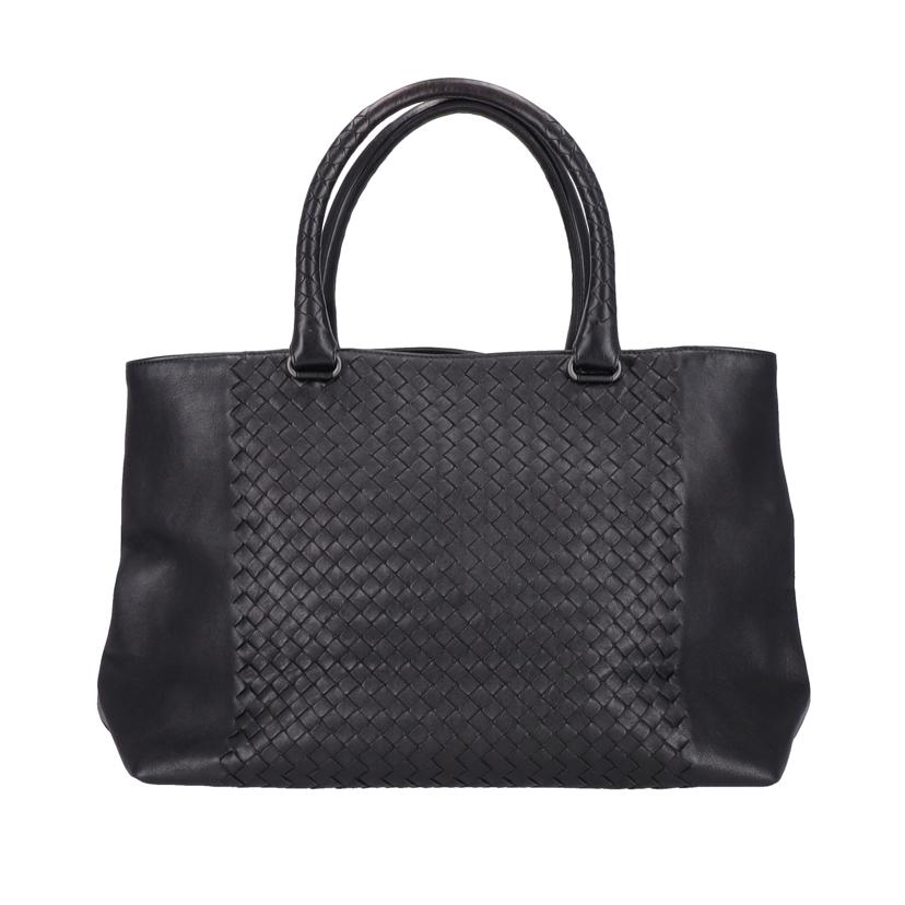 BOTTEGA VENETA ボッテガヴェネタ/イントレチャートミディアムトートバッグ/ブラック/428331VAKH2//B06*******/Aランク/18