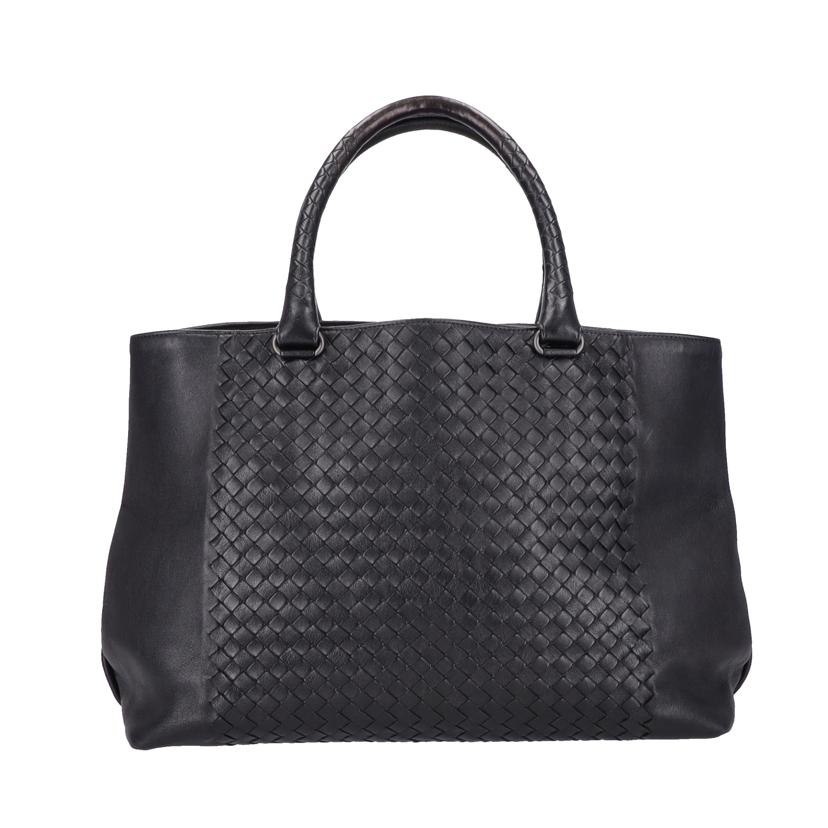 BOTTEGA VENETA ボッテガヴェネタ/イントレチャートミディアムトートバッグ/ブラック/428331VAKH2//B06*******/Aランク/18
