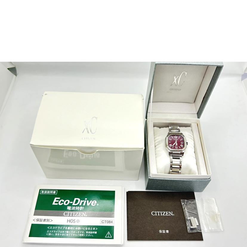 CITIZEN CITIZEN/クロスシーエコドライブ/レッド/電波ソーラー/H058-T017550//121******/ABランク/75