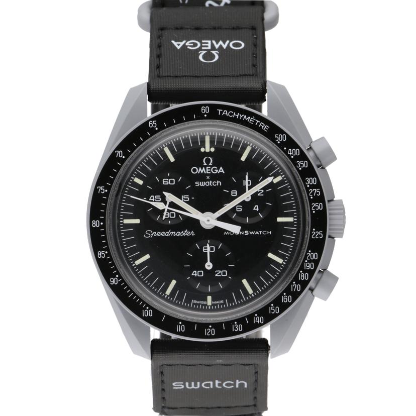 OMEGA×swatch オメガ×スウォッチ/MISSION TO THE MOON/クオーツ/S033M100//Aランク/05