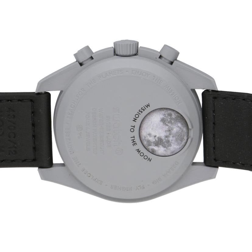 OMEGA×swatch オメガ×スウォッチ/MISSION TO THE MOON/クオーツ/S033M100//Aランク/05