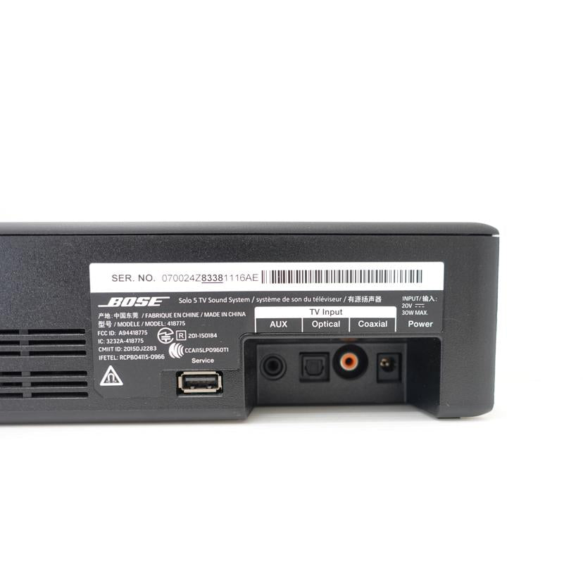 BOSE ボーズ/Bluetooth対応サウンドバー/Solo5/Solo5TVSoundSystem//070024Z83381116AE/ABランク/88