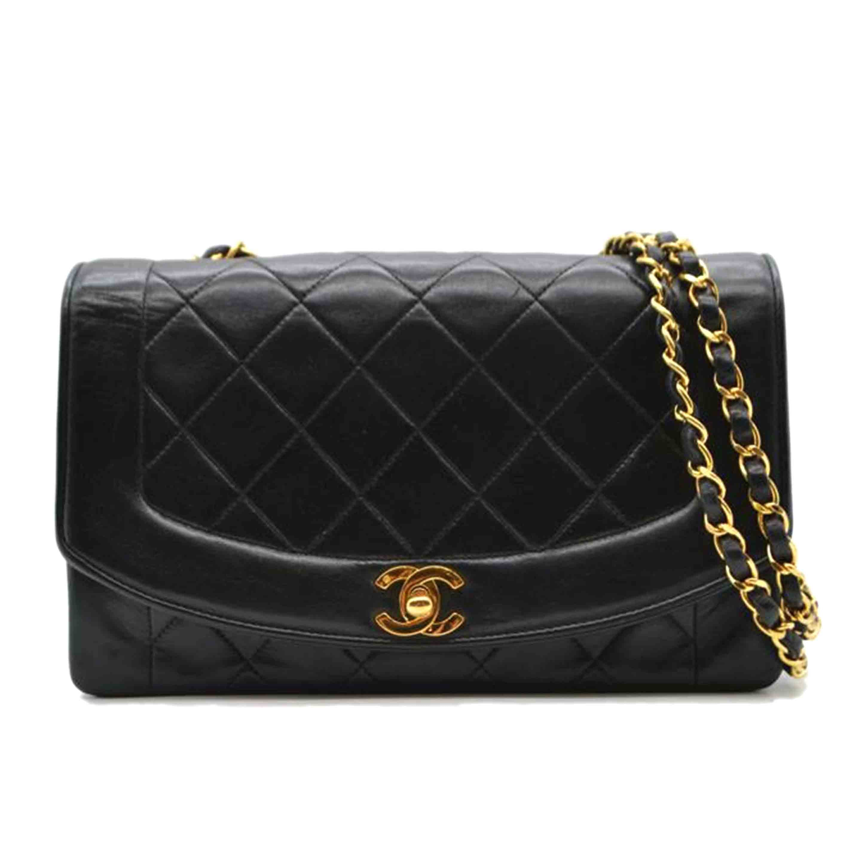 CHANEL シャネル/マトラッセラムスキンダイアナフラップチェーンショルダー/A01165//192****/ABランク/89