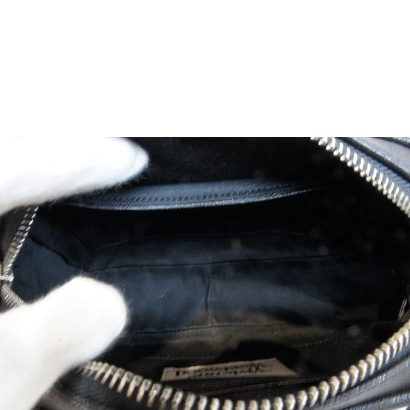 Vivienne Westwood ヴィヴィアンウエストウッド/SVオーブレザーショルダーカメラバッグブラック//SAランク/92
