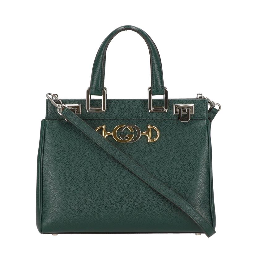 GUCCI グッチ/ズゥミスモールレザー2WAYショルダーバッグ/グリーン/569712//493***/SAランク/18