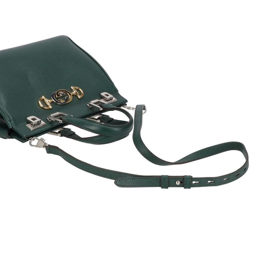 GUCCI グッチ/ズゥミスモールレザー2WAYショルダーバッグ/グリーン/569712//493***/SAランク/18