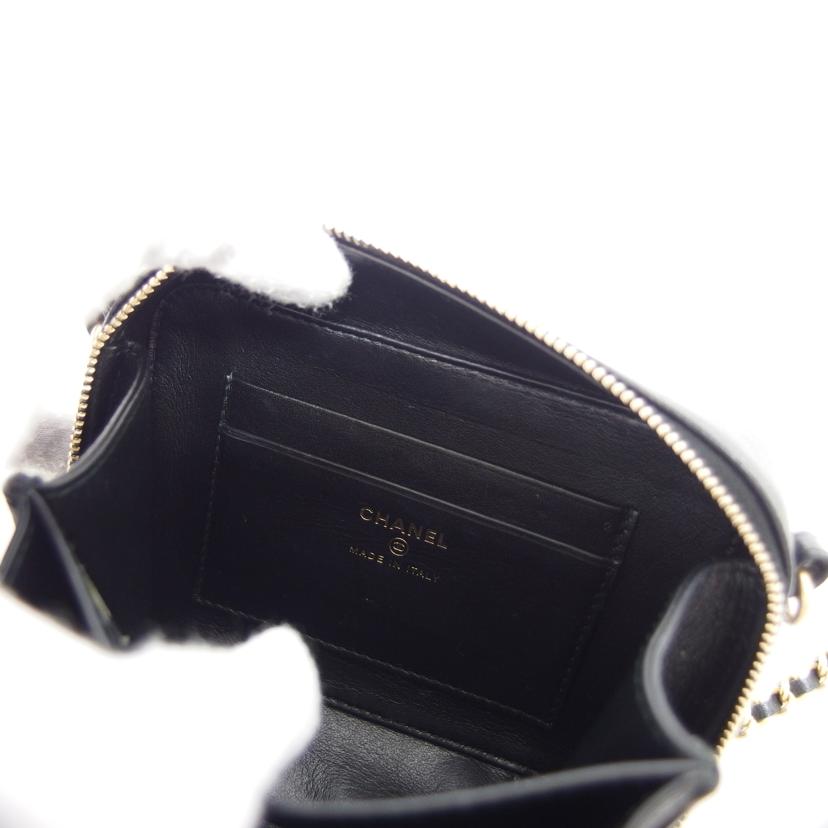 CHANEL シャネル/キャビアスキンCCフィグリーミニチェーンショルダー/ A84452//259*****/Aランク/18