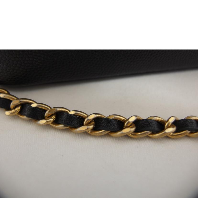CHANEL シャネル/キャビアスキンCCフィグリーミニチェーンショルダー/ A84452//259*****/Aランク/18
