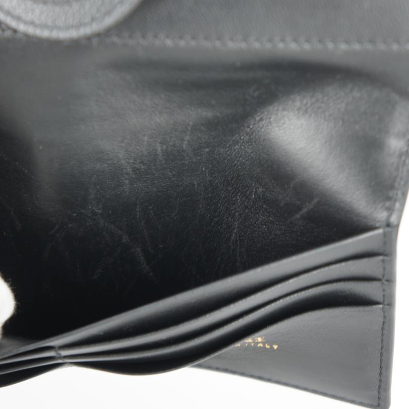 VERSACE ヴェルサーチェ/メデューサ/三つ折りレザー長財布/ブラック/1106103//Aランク/18