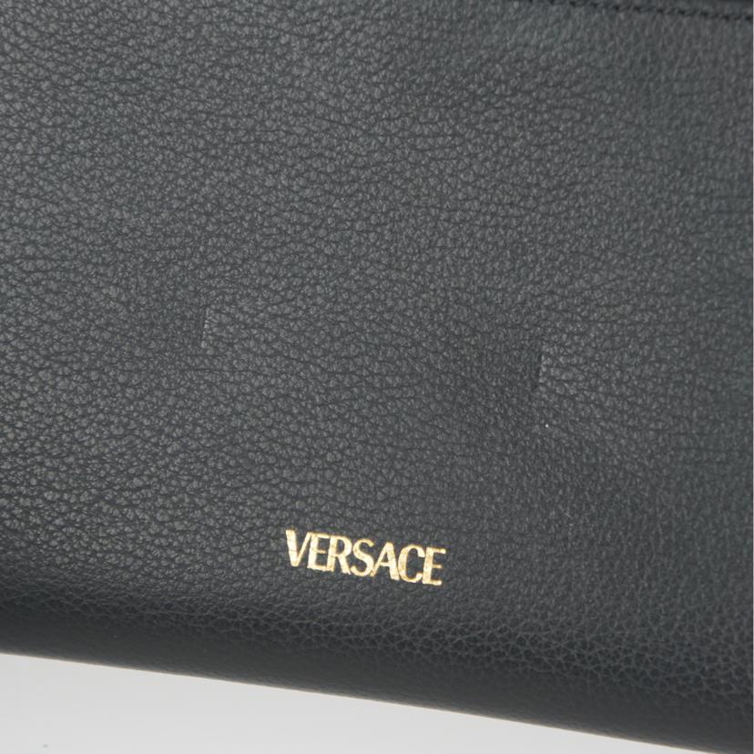 VERSACE ヴェルサーチェ/メデューサ/三つ折りレザー長財布/ブラック/1106103//Aランク/18