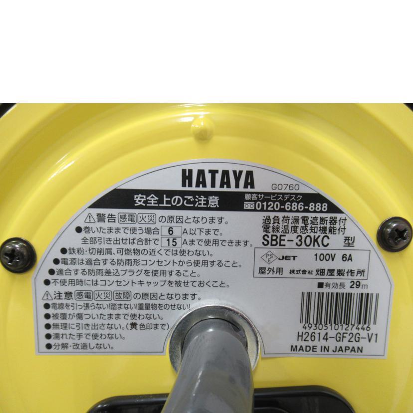 HATAYA/コードリール/G0760//Sランク/63