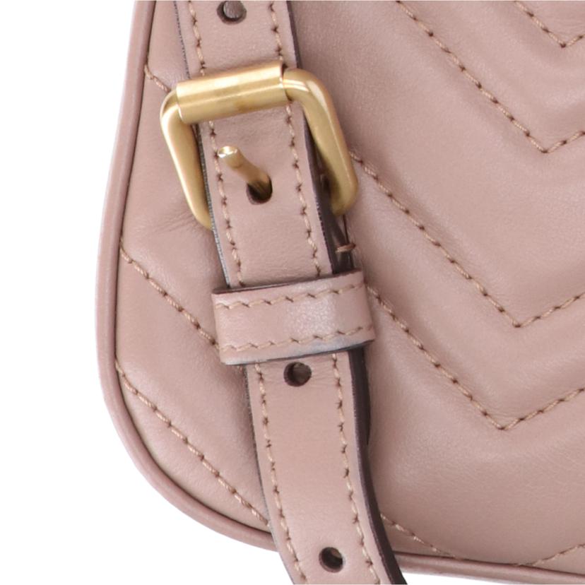 GUCCI/GGマーモントキルティングバックバッグ/476671//001***/ABランク/85