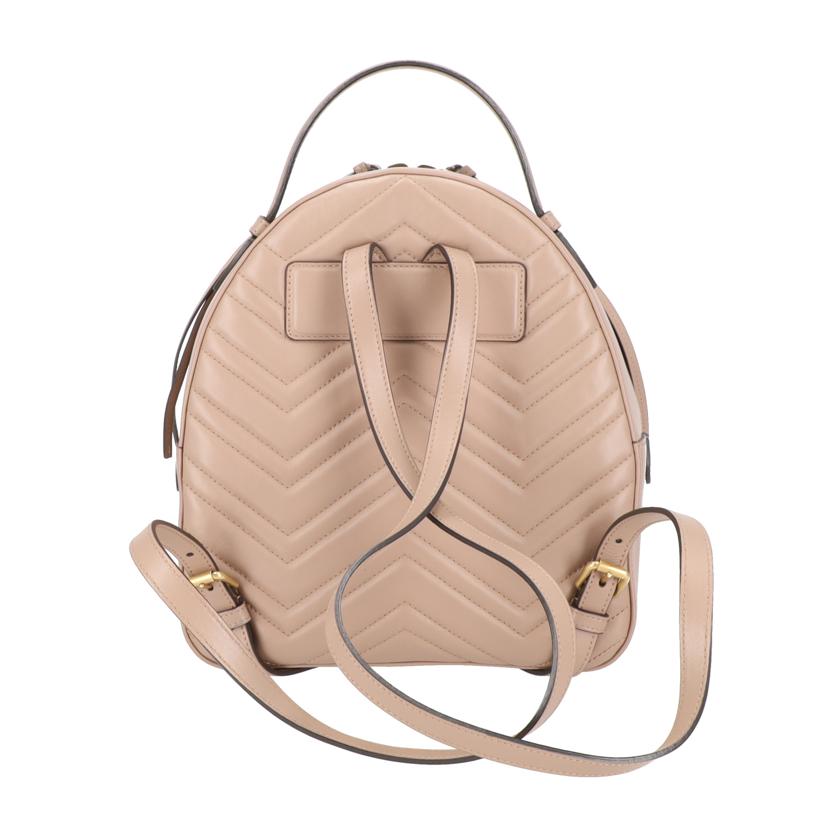 GUCCI/GGマーモントキルティングバックバッグ/476671//001***/ABランク/85